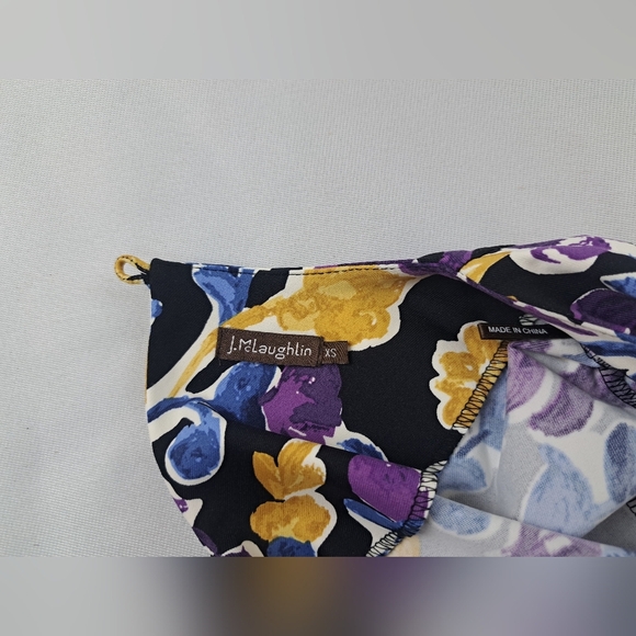 J. McLaughlin Catalyst Artist Garden Floral Print Catalina Cloth Dress Size XS - Picture 7 of 12